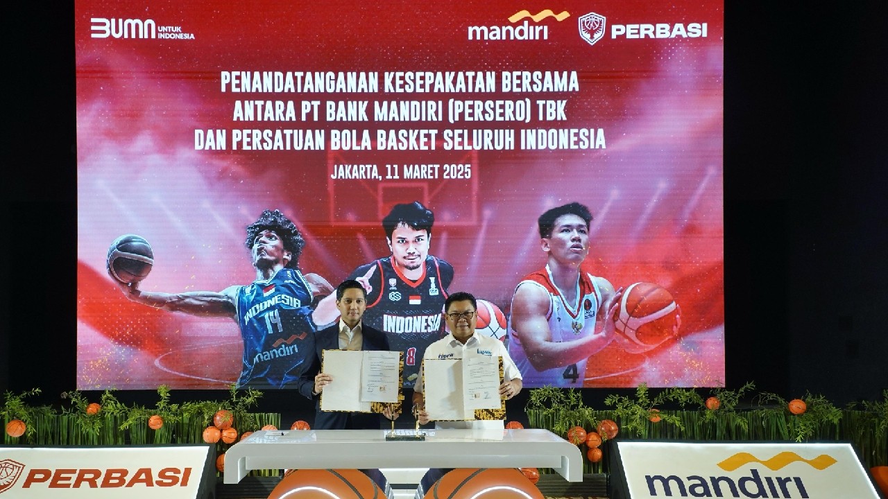 Bank Mandiri Dukung Pengembangan Basket Indonesia Lewat Kerja Sama dengan DPP PERBASI