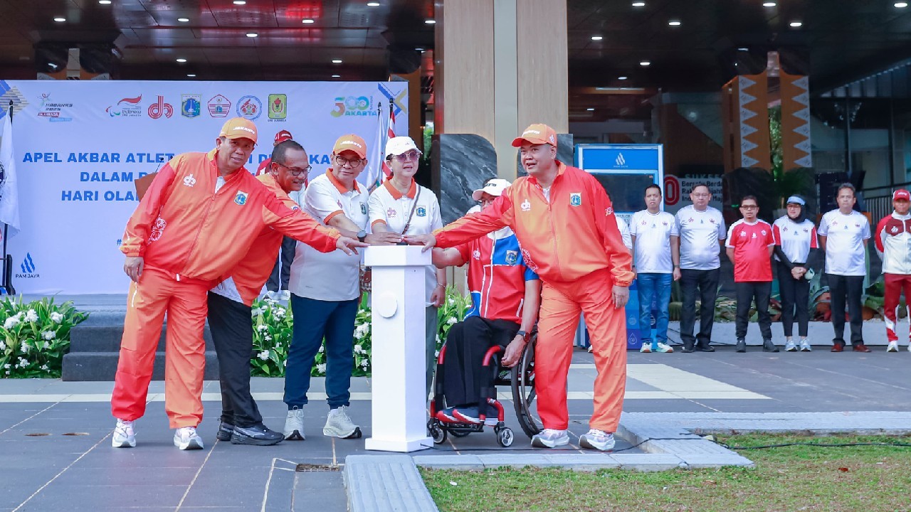 Apel Akbar dan Kirab Atlet, Pramono: Jakarta harus jadi Lumbung Prestasi