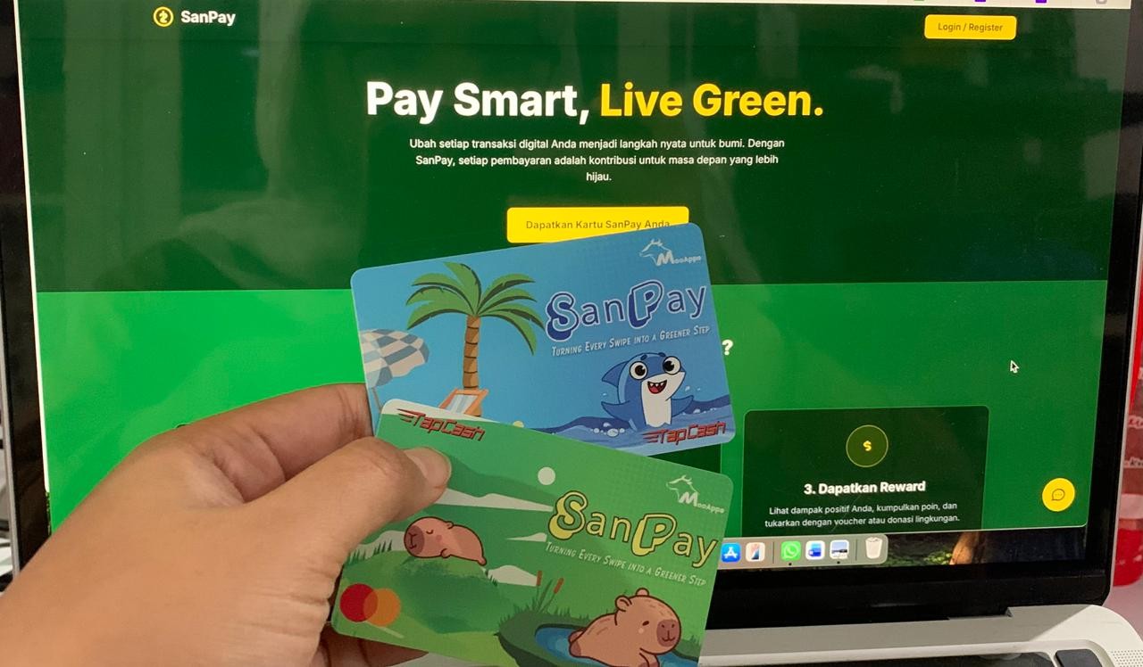 Jejak Karbon Transportasi Umum Bisa Dicek Otomatis Lewat SanPay Karya Mahasiswa UPER