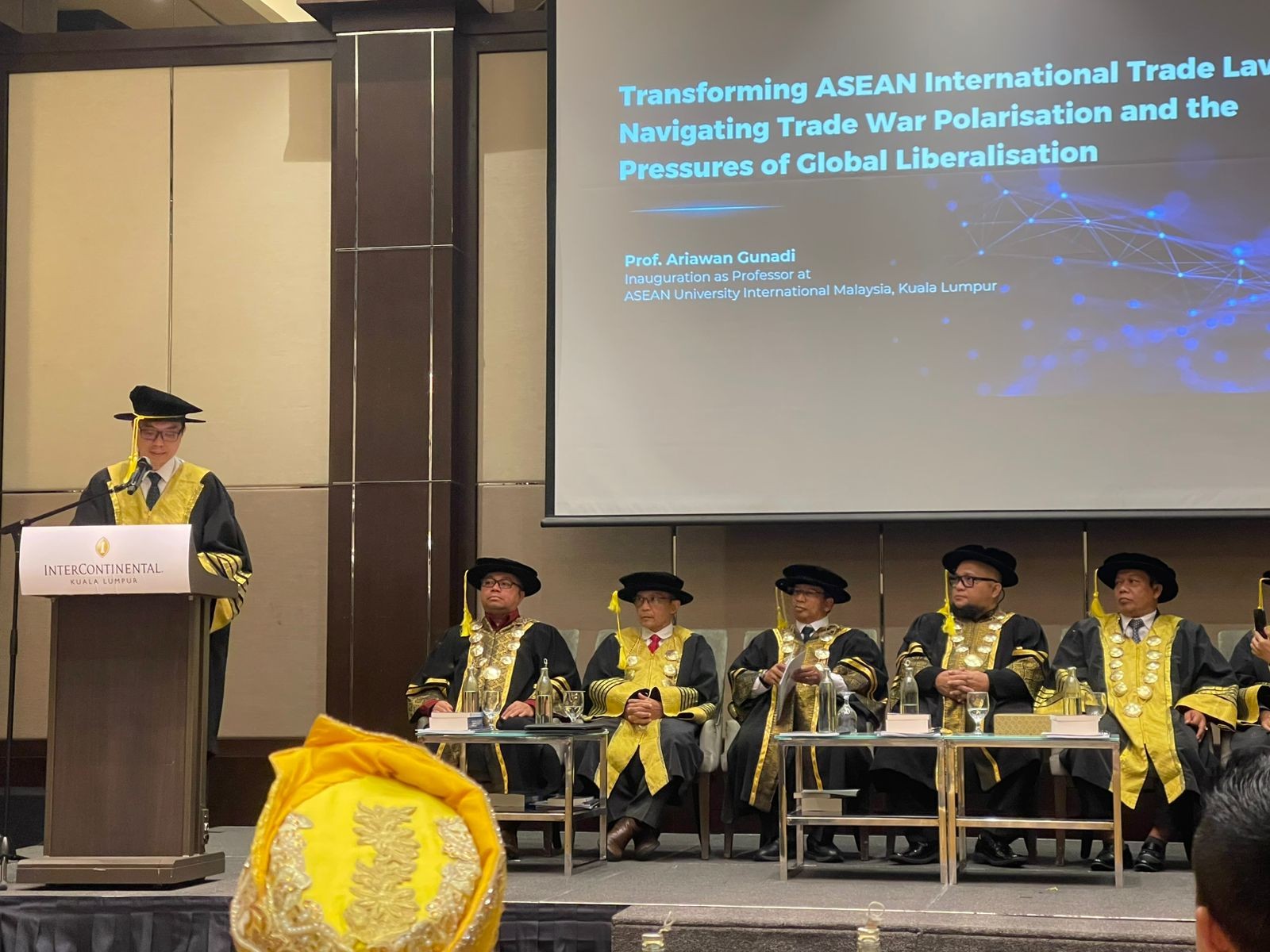 Pengukuhan Prof. Dr. Ariawan Gunadi Sebagai Profesor di Bidang Hukum Internasional Asean University International – Malaysia