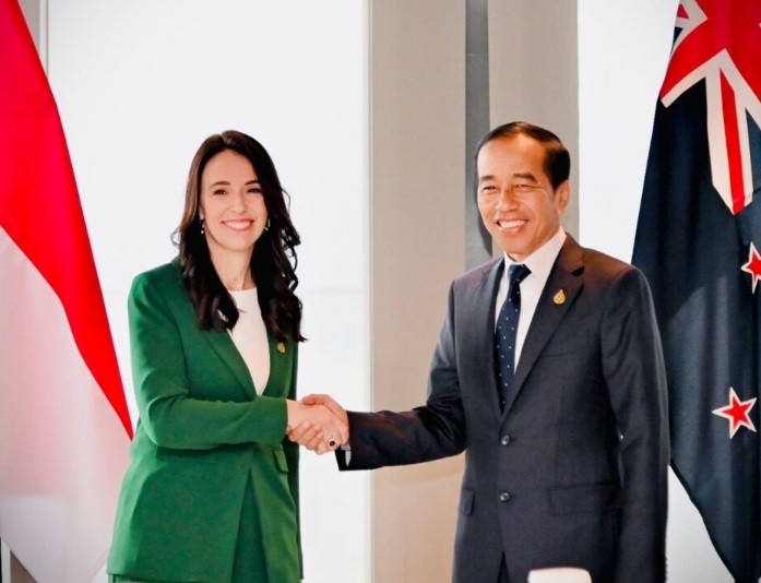 Presiden Jokowi Lakukan Pertemuan Bilateral dengan PM Selandia Baru