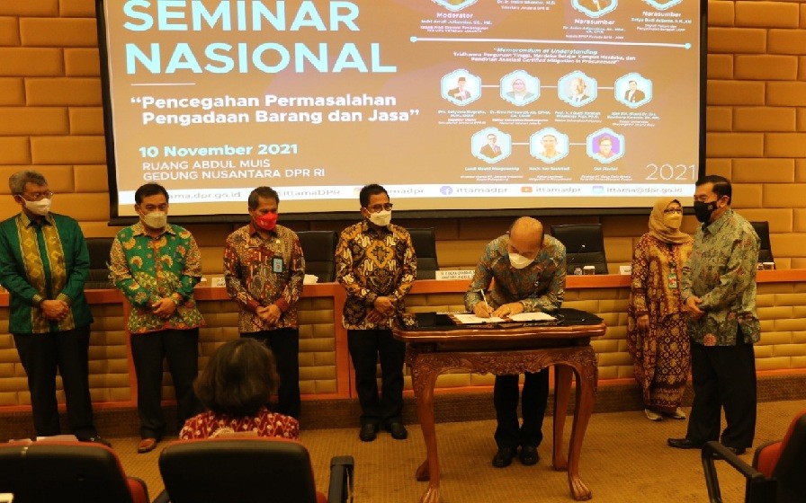 Setjen DPR RI dan Universitas Pertamina Teken MoU Asosiasi Mitigasi Risiko