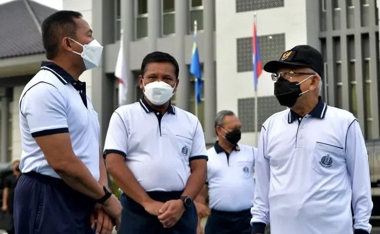 Wapres Jalan Pagi di Komplek Seskoal